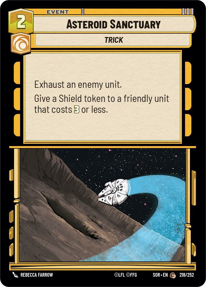 SWU Spark of the Rebellion - 218 Asteroid Sanctuary