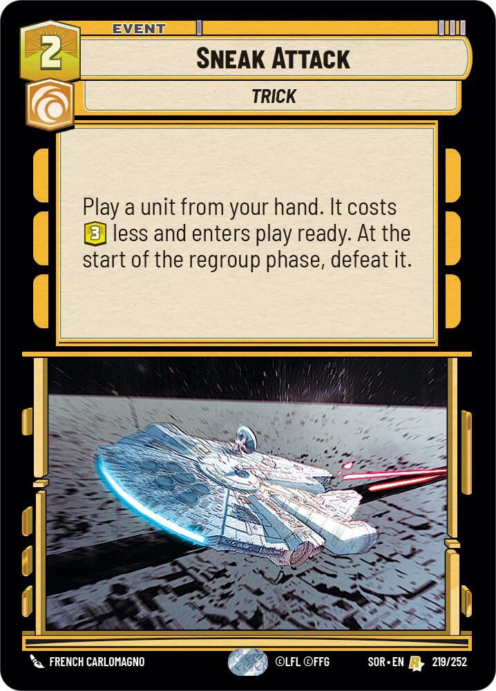 SWU Spark of the Rebellion - 219 Sneak Attack