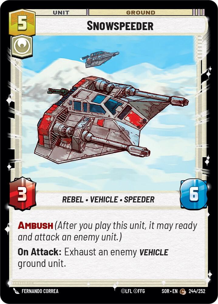 SWU Spark of the Rebellion - 244 Snowspeeder