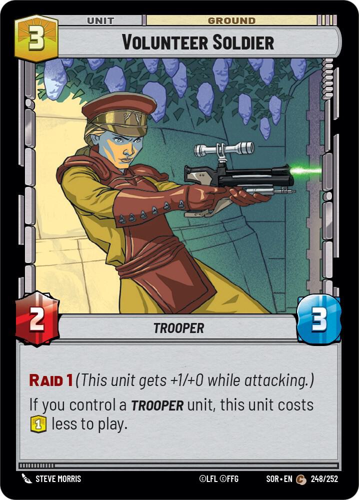 SWU Spark of the Rebellion - 248 Volunteer Soldier