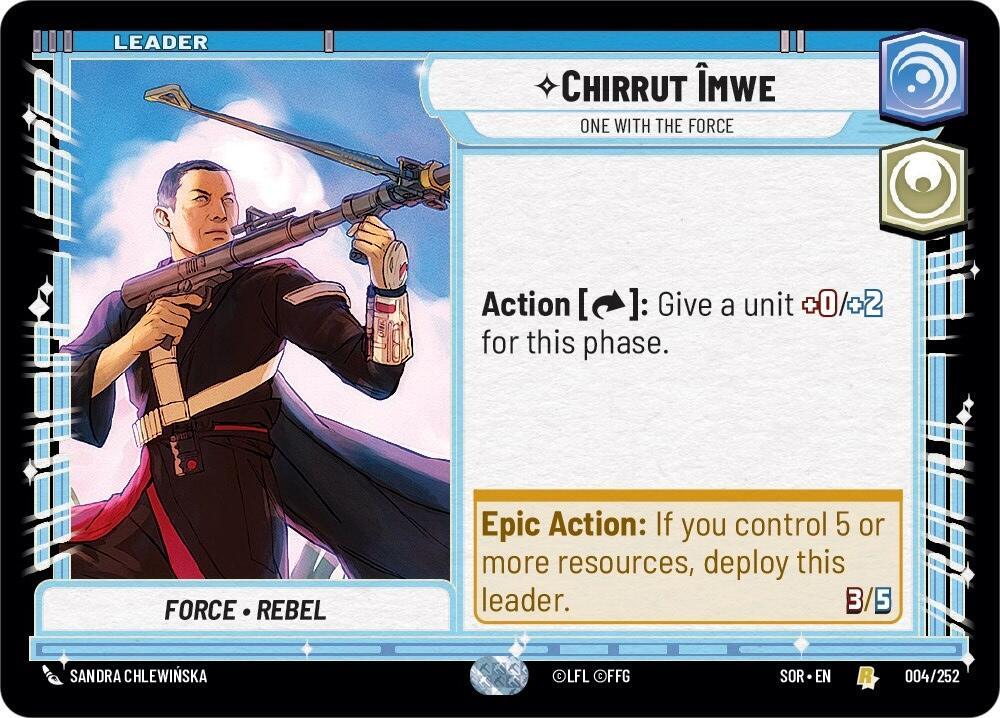 SWU Spark of the Rebellion - 004 Chirrut Imwe