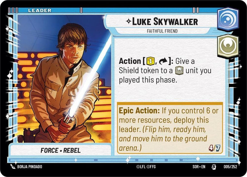 SWU Spark of the Rebellion - 005 Luke Skywalker