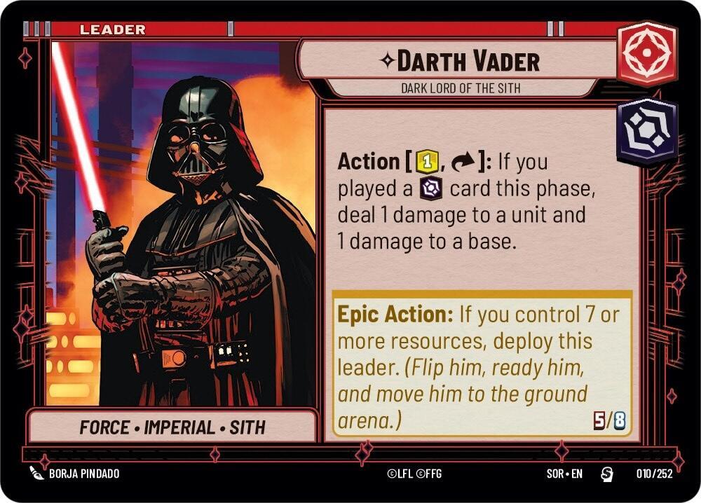 SWU Spark of the Rebellion - 010 Darth Vader