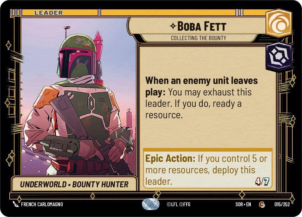 SWU Spark of the Rebellion - 015 Boba Fett