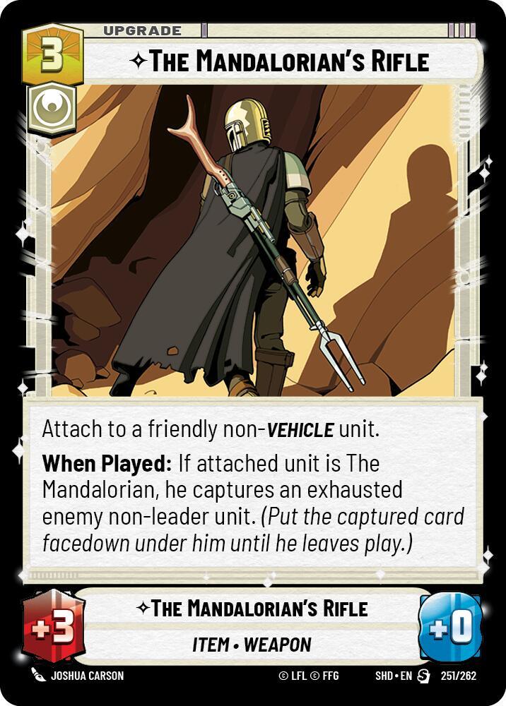 SWU Shadows of the Galaxy - The Mandalorian’s Rifle