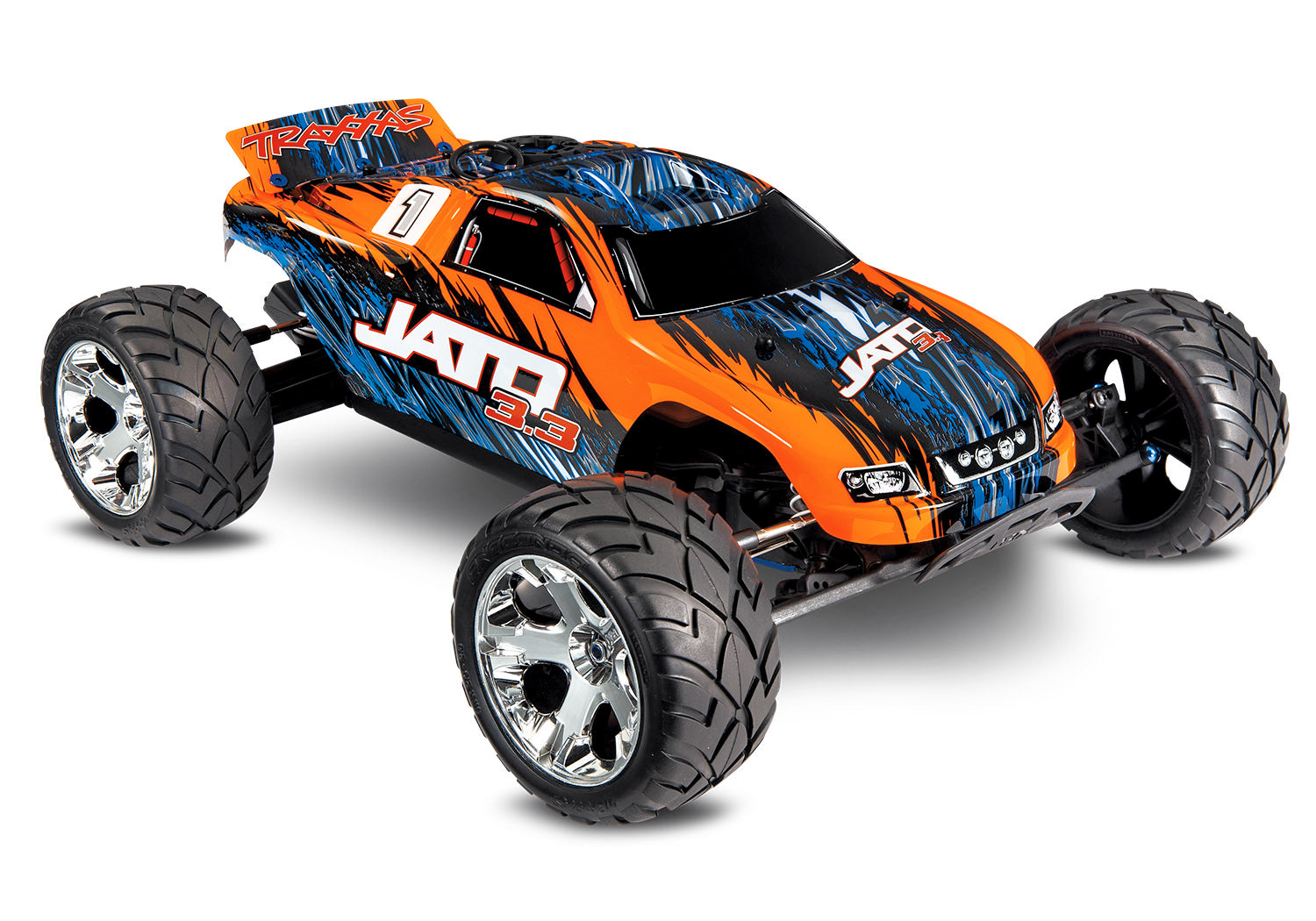 Traxxas - Jato 3.3 2WD RTR Nitro Stadium Truck w/TQi, Naranja