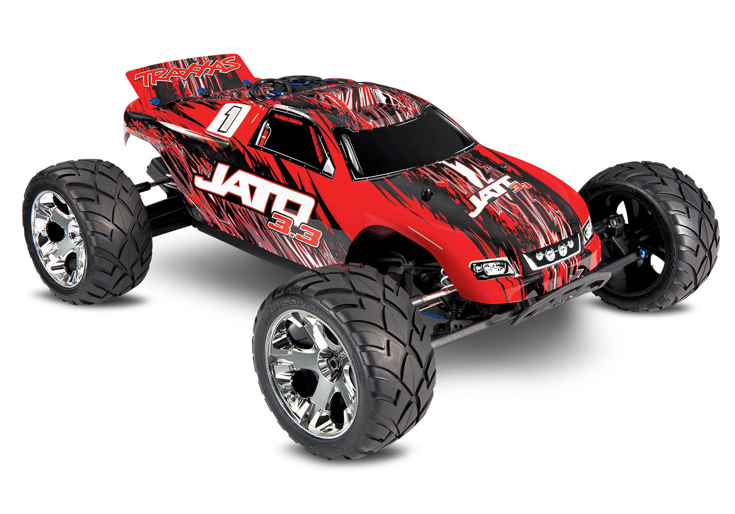 Traxxas - Jato 3.3 2WD RTR Nitro Stadium Truck w/TQi, Rojo