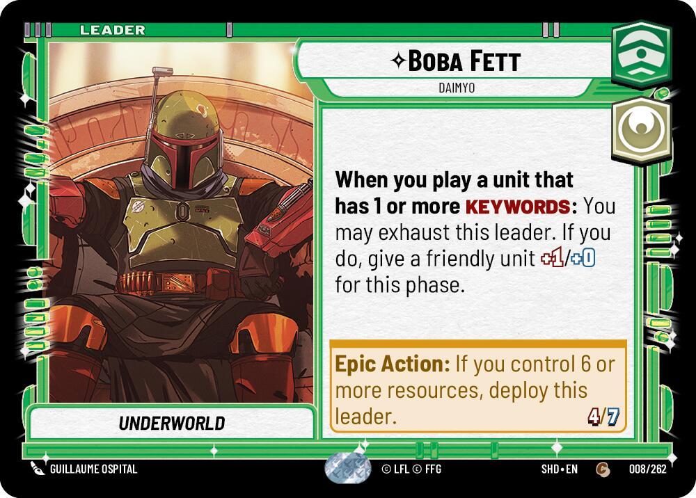 SWU Shadows of the Galaxy - Boba Fett