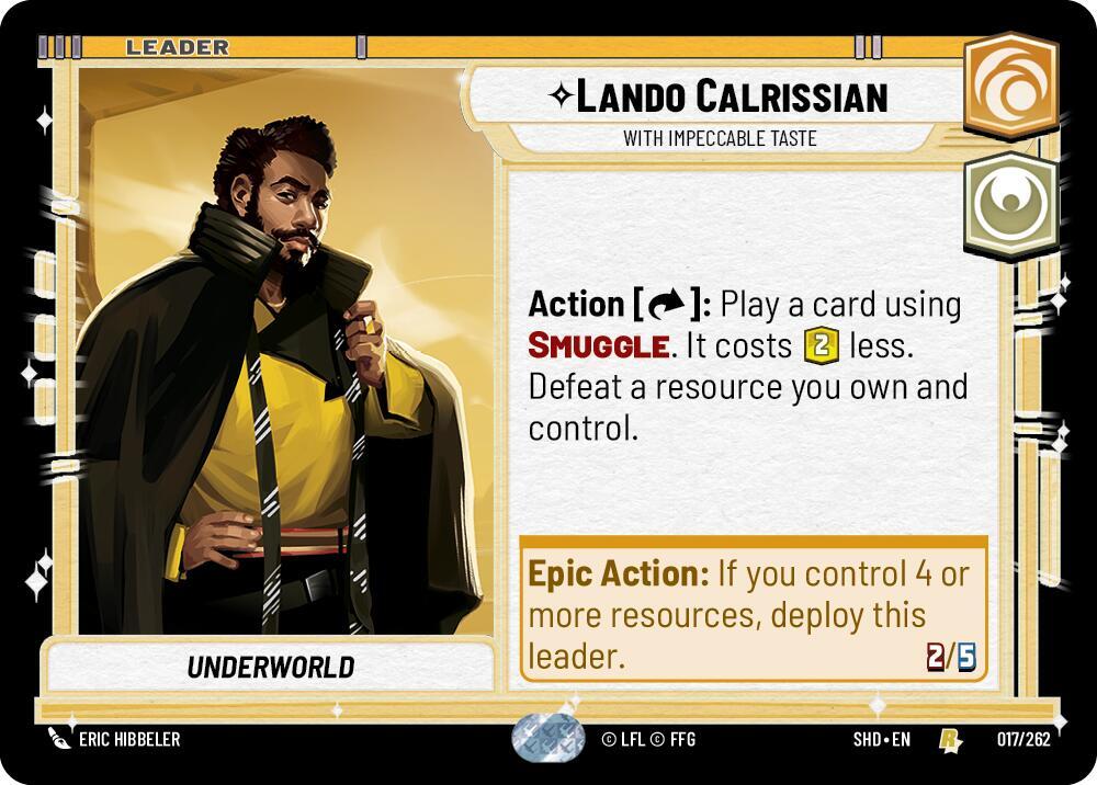 SWU Shadows of the Galaxy - Lando Calrissian