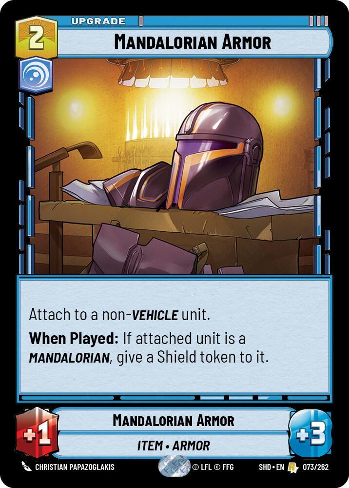 SWU Shadows of the Galaxy - Mandalorian Armor