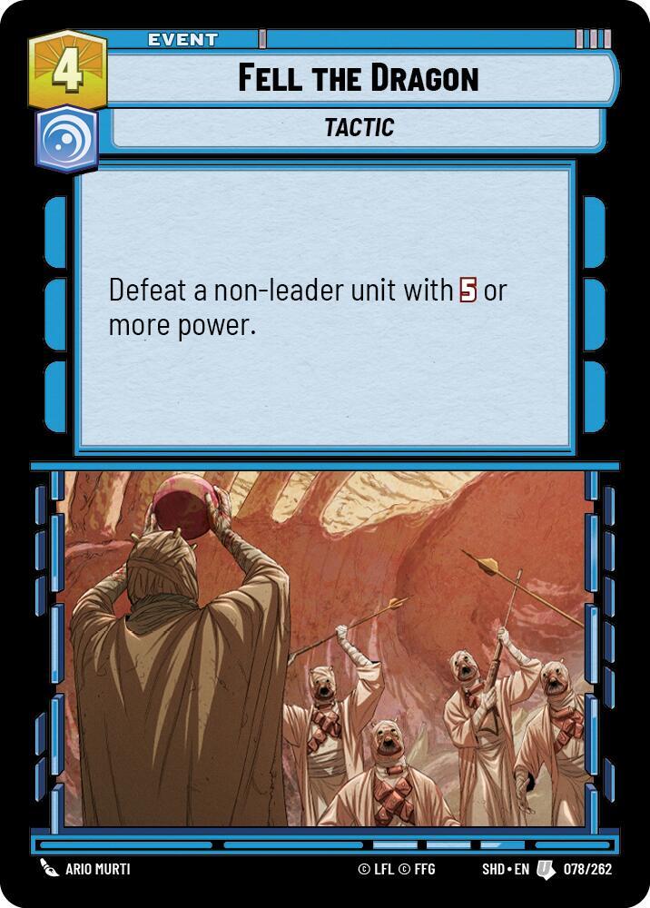 SWU Shadows of the Galaxy - Fell the Dragon