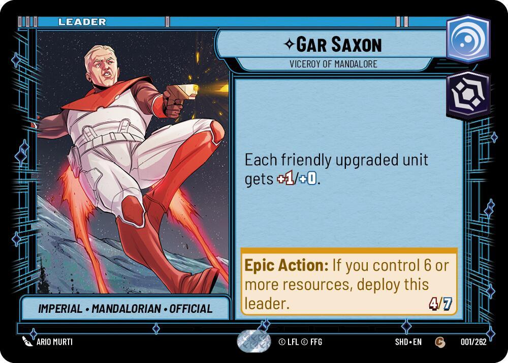 SWU Shadows of the Galaxy - Gar Saxon