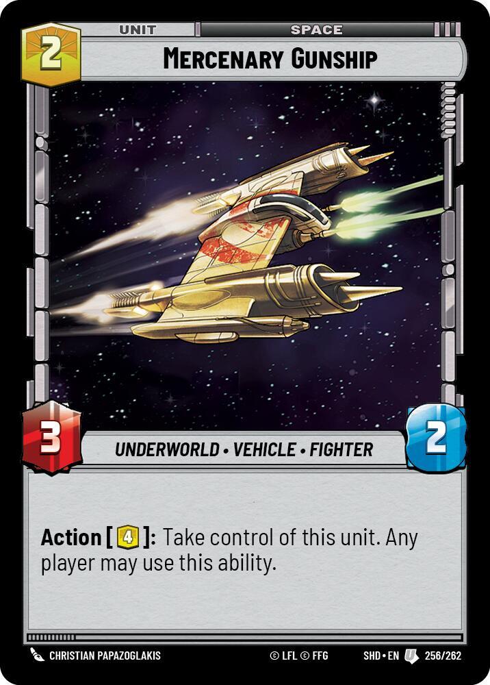 SWU Shadows of the Galaxy - Mercenary Gunship