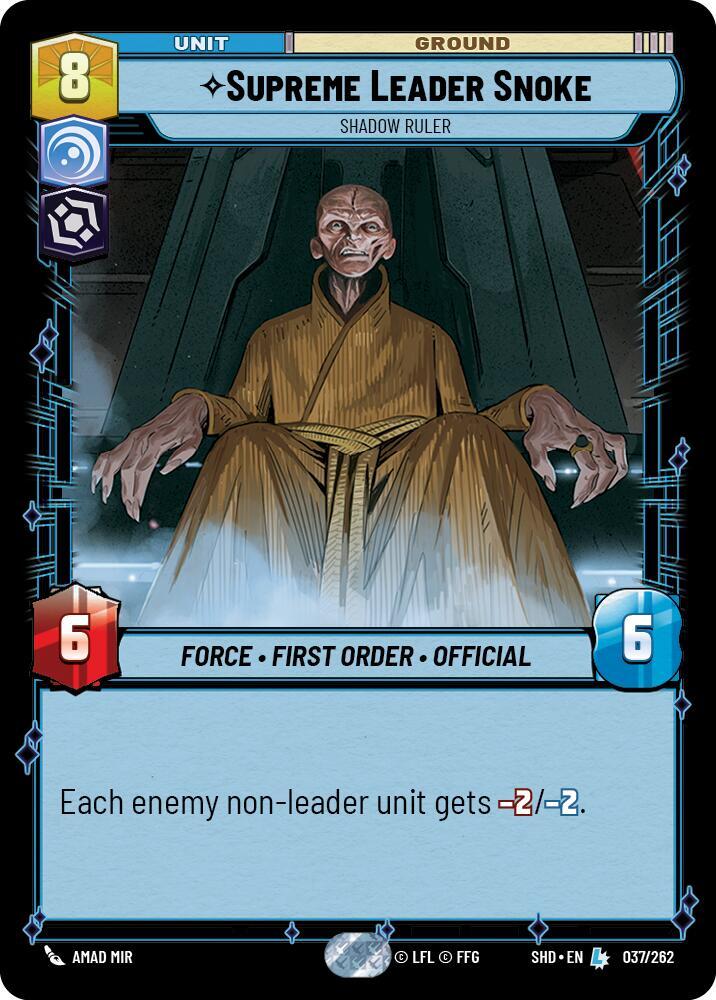 SWU Shadows of the Galaxy - Supreme Leader Snoke