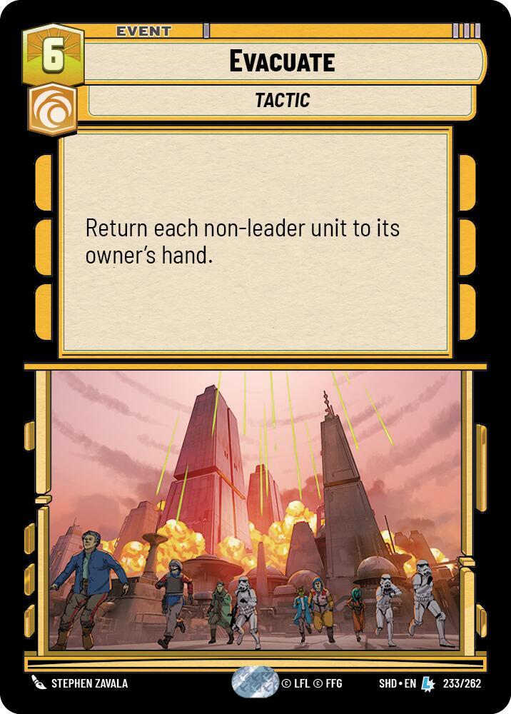 SWU Shadows of the Galaxy - Evacuate