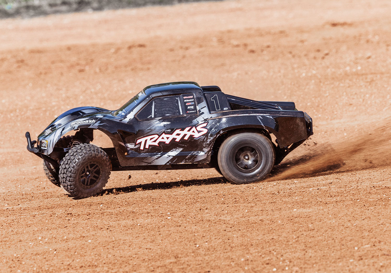 Traxxas - Slash VX3 1/10 RTR 2WD Brushless Short Course Truck w/VX3 ESC, TQi™ Sport 2.4GHz Radio & TSM®, Negra