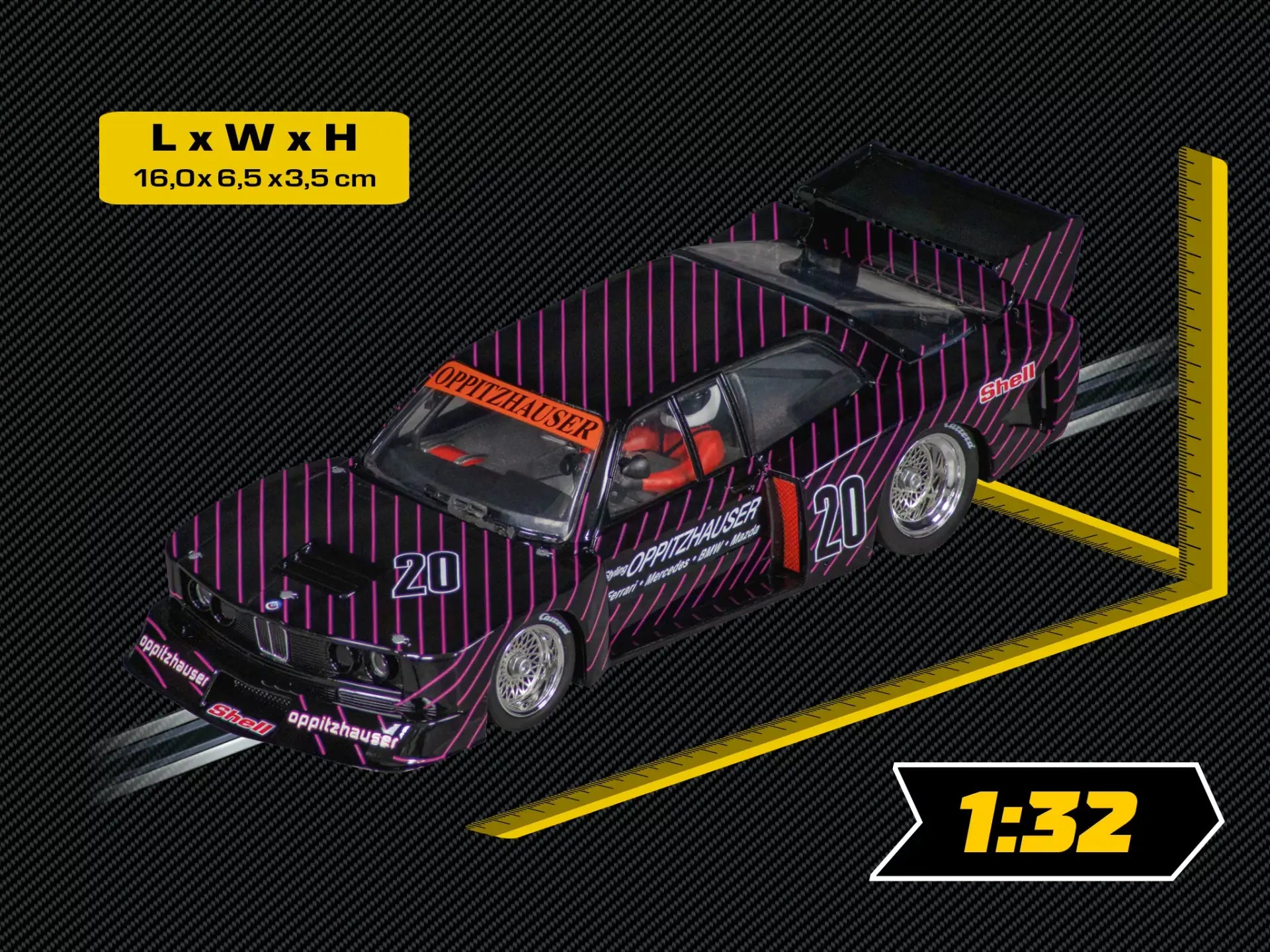 Carrera - BMW 320 Turbo Flachbau "Oppitzhauser, No.20" Digital, Escala 1/32