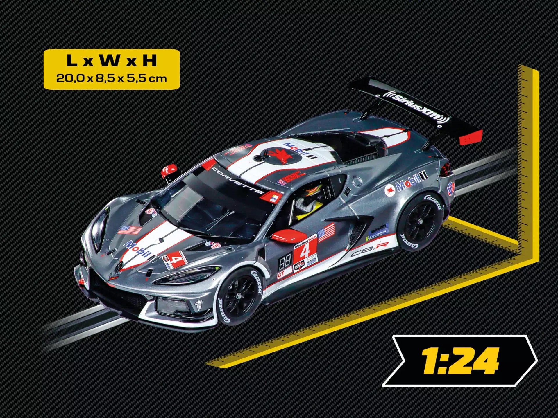 Carrera - "Chevrolet Corvette C8.R "No.4" Digital, Escala 1/24