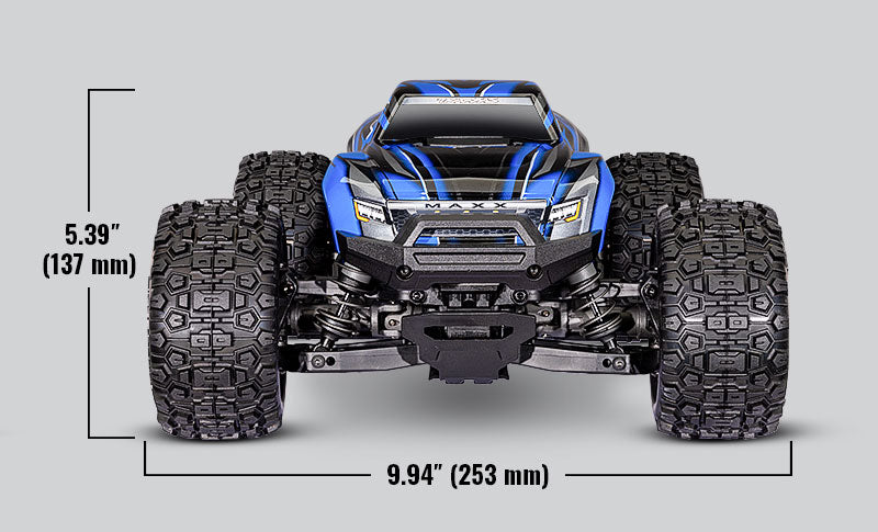 Traxxas - Mini Maxx® Brushless 1/16 4WD RTR Monster Truck w/TQ™ 2.4Ghz Radio, Battery & Charger, Negra