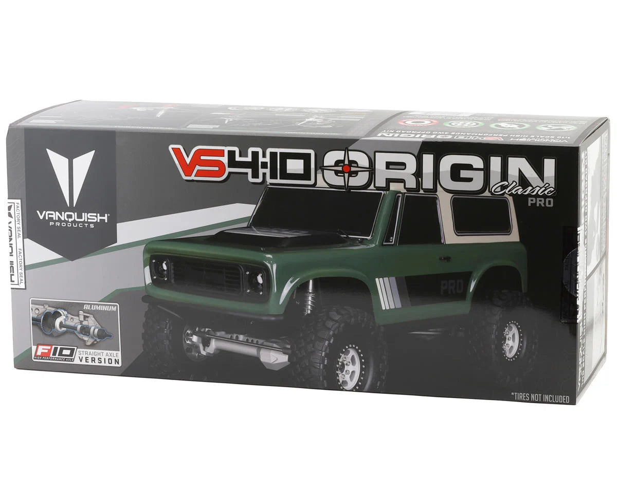 Vanquish Products - VS4-10 Origin Classic Pro 1/10 4WD Rock Crawler Kit (Black Axles)