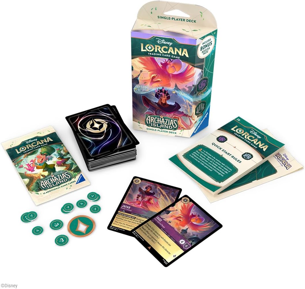 Ravensburger - Disney Lorcana: Archazia's Island - Starter Deck (Amethyst & Steel) (Ingles)