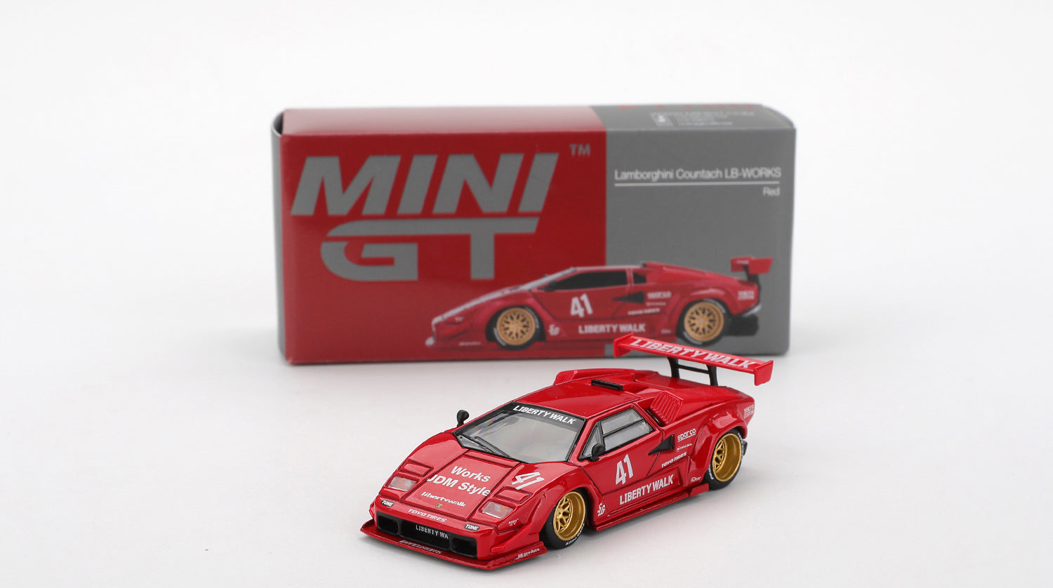 ミニカー MINI GT Lamborghini Countach LB-WORKS Mini GT - Lamborghini Countach LB-WORKS Red 1/64