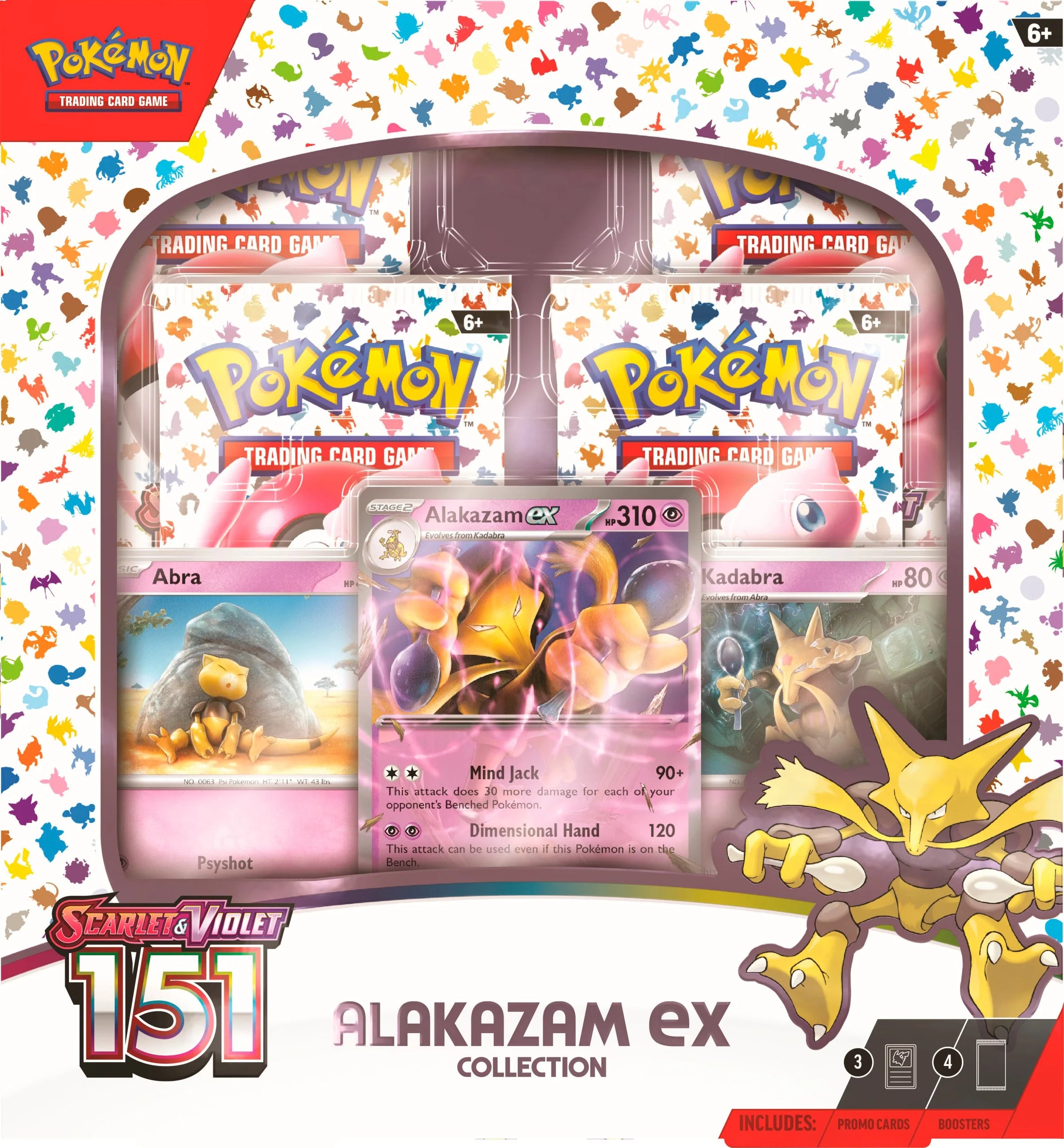 Pokémon TCG: Scarlet & Violet 151 - Alakazam ex Collection Box (Ingles)