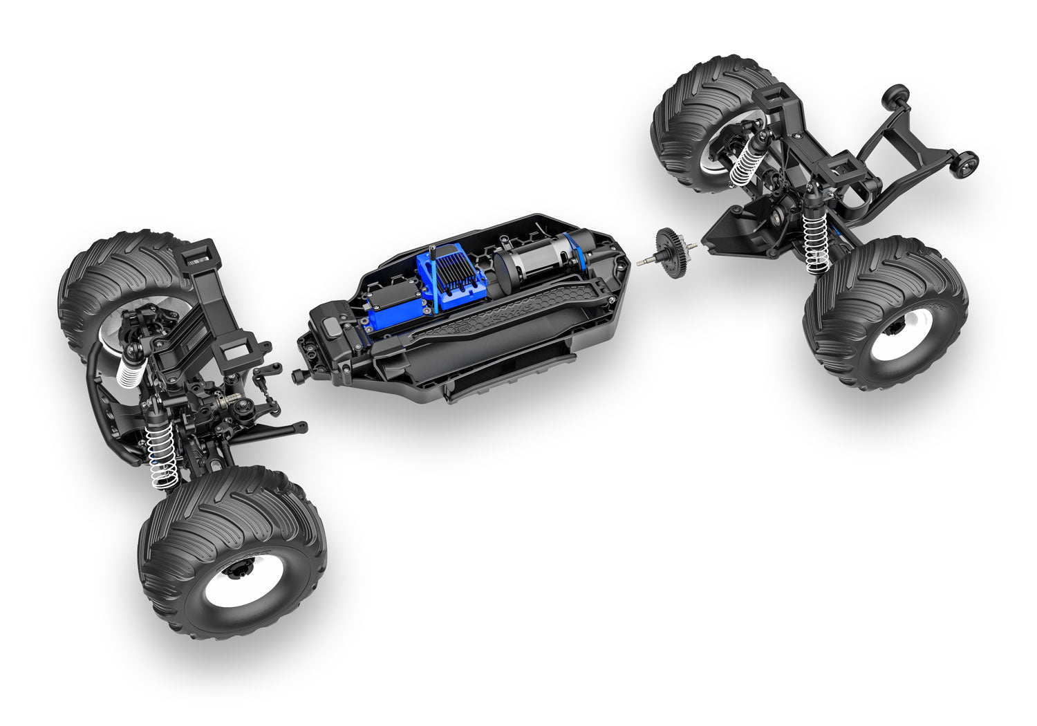 Traxxas - Bigfoot® 1/10 RTR 4WD Brushless Monster Truck w/BL-2s ESC & TQ 2.4GHz Radio, Azul