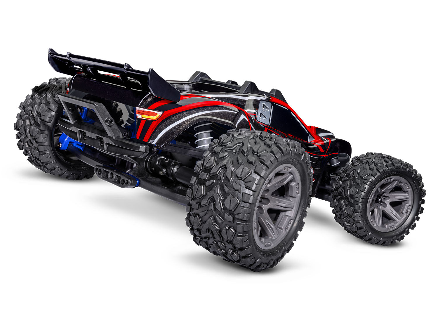 Traxxas - Rustler 1/10 4X4 Brushless RTR Stadium Truck w/BL-2S ESC, TQ 2.4GHz Radio, Roja