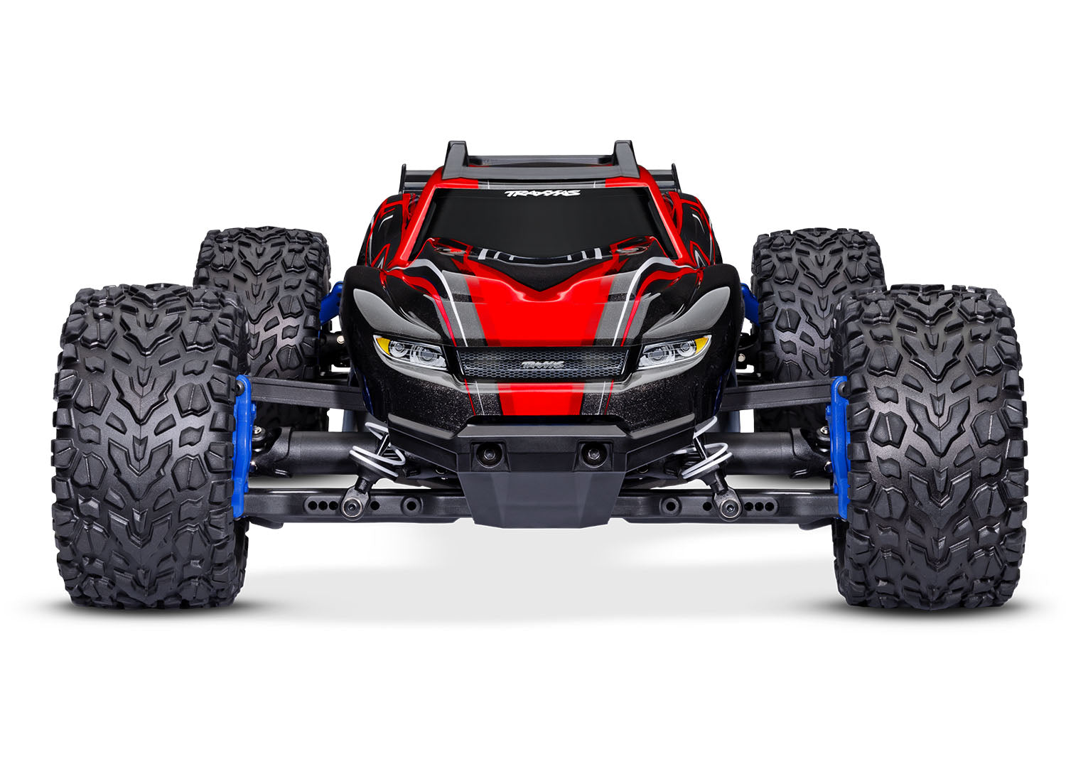 Traxxas - Rustler 1/10 4X4 Brushless RTR Stadium Truck w/BL-2S ESC, TQ 2.4GHz Radio, Roja