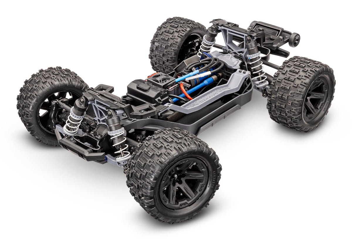 Traxxas - Rustler® 4x4 VX3 1/10 RTR 4WD Brushless Stadium Truck w/VX3 ESC, TQi™ Sport 2.4GHz Radio & TSM®, Morada
