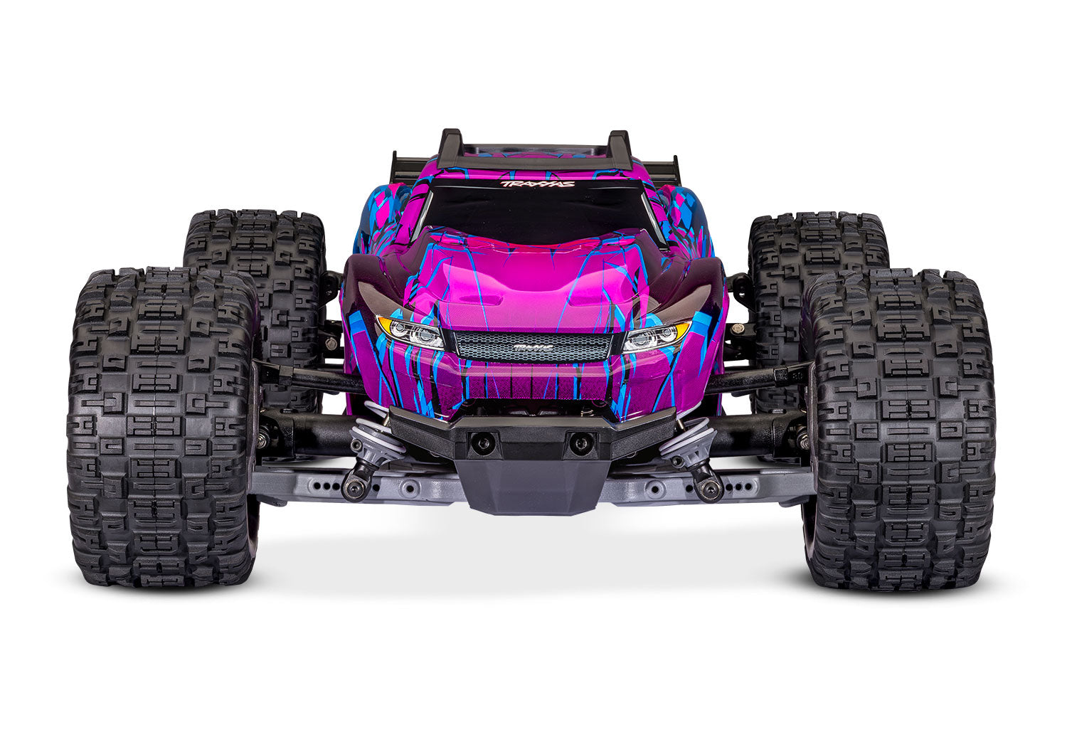 Traxxas - Rustler® 4x4 VX3 1/10 RTR 4WD Brushless Stadium Truck w/VX3 ESC, TQi™ Sport 2.4GHz Radio & TSM®, Morada