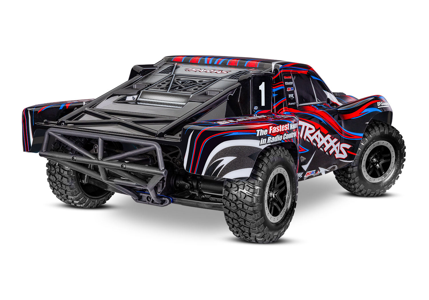Traxxas - Slash VXL 1/10 RTR 4x4 Brushless Short Course Truck w/TQi™ 2.4GHz Radio & TSM®, Roja