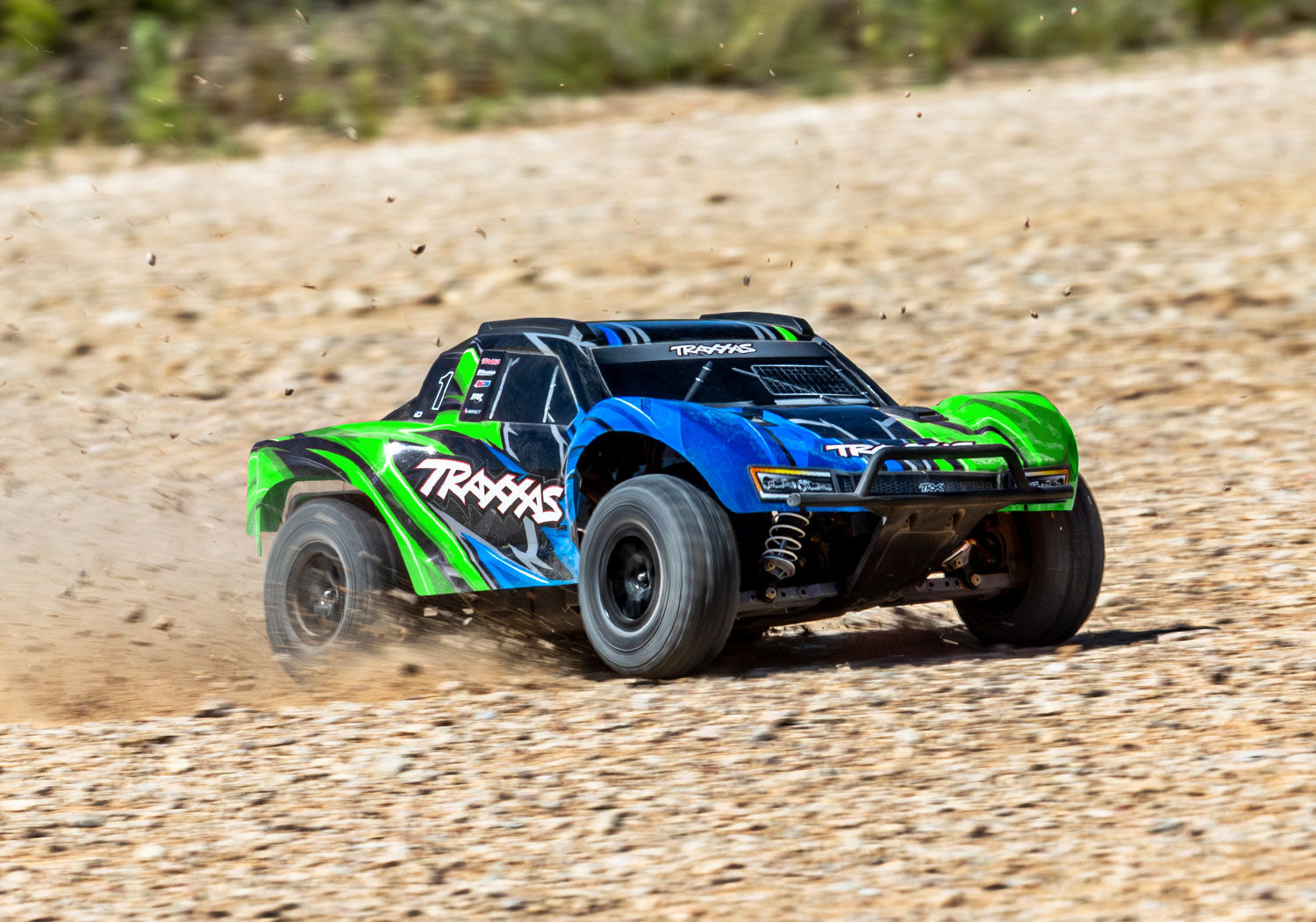 Traxxas - Slash® 4x4 VX3 1/10 RTR 4WD Brushless Short Course Truck w/VX3 ESC, TQi™ Sport 2.4GHz Radio & TSM®, Verde