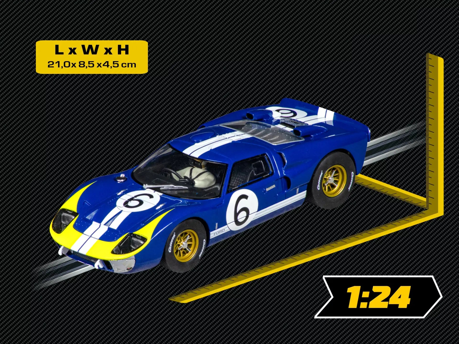 Carrera - Ford GT40 MKII "No.6", Digital Escala 1/24