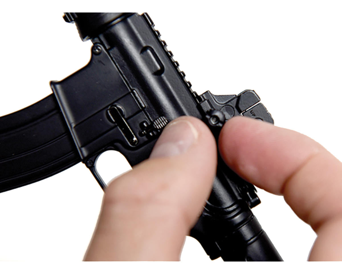 GoatGuns - Miniature 1/3 Scale Die-Cast AR15 Model Kit (Black)