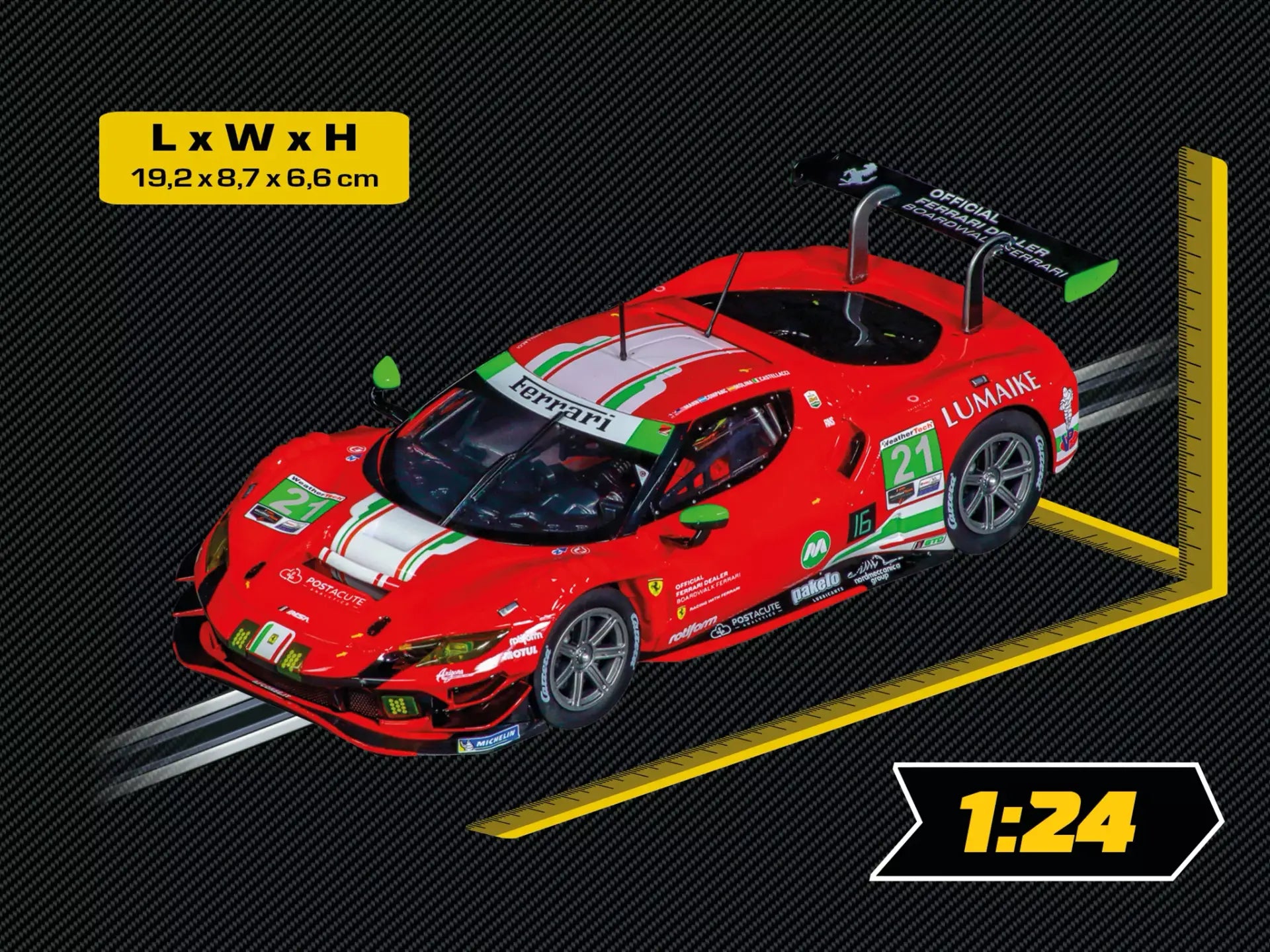 Carrera - "Ferrari 296 GT3 "AF Corse, No.21" Digital 1/24