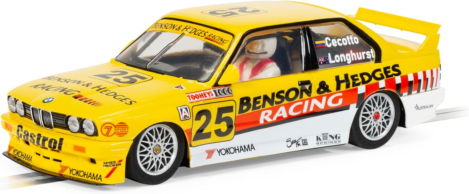 Scalextric - BMW E30 M3 #25 Bathurst 1000 1992 - Longhurst & Cecotto - Análogo, Escala 1/32