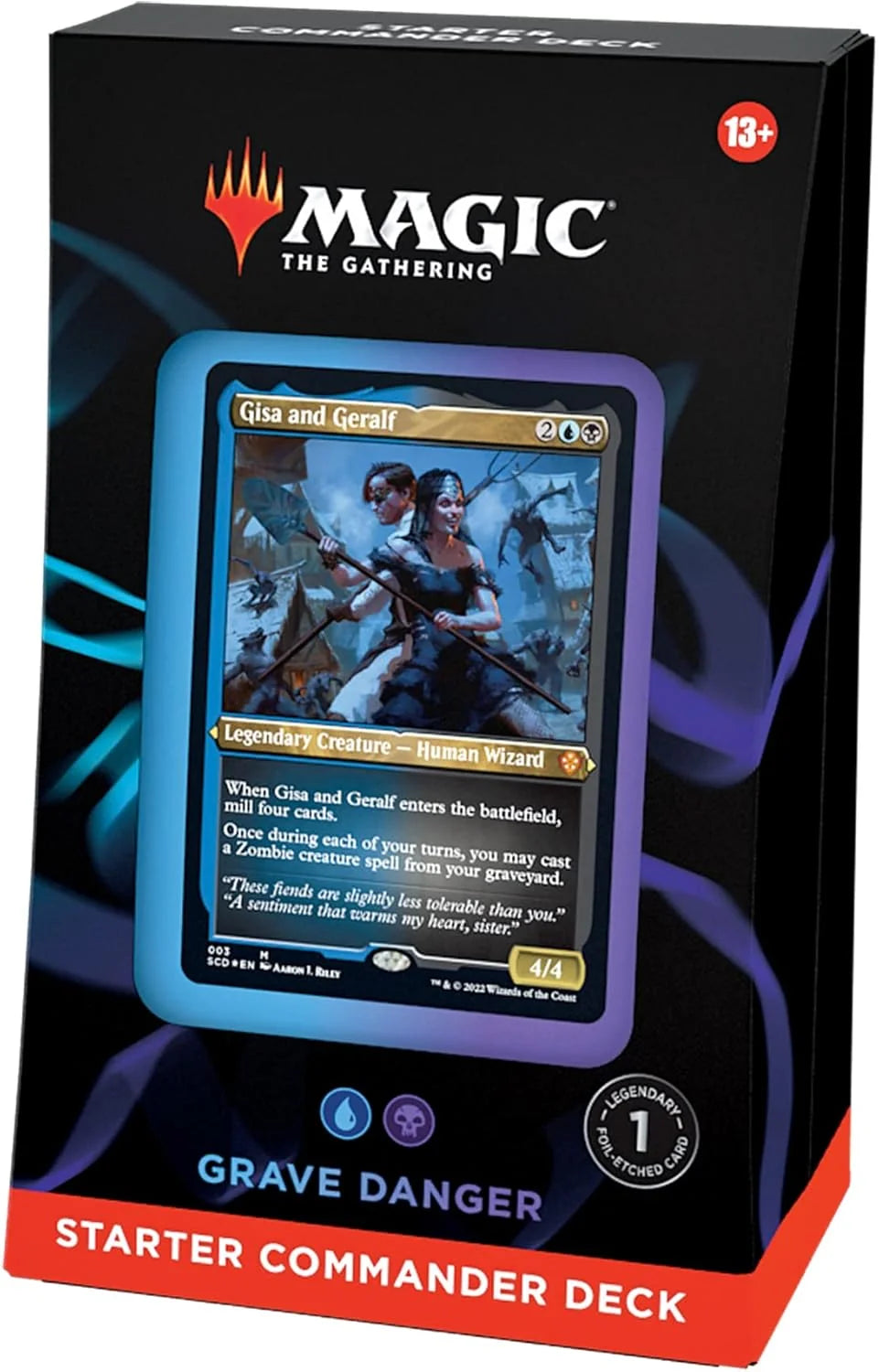 Magic MTG - Starter Commander Deck - Grave Danger (Blue-Black) (Inglés)