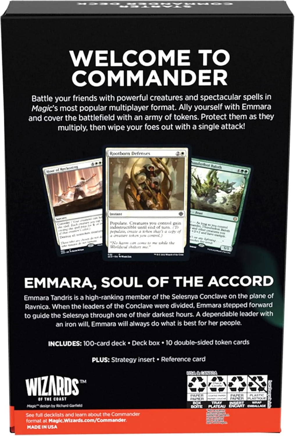 Magic MTG - Starter Commander Deck - Token Triumph (Green-White) (Inglés)