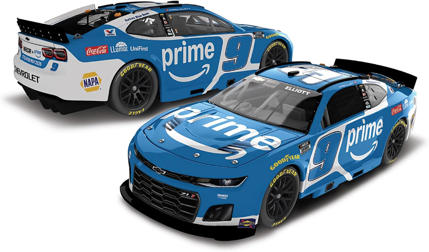 Lionel Racing - Chase Elliott #9 Amazon Prime 2025 Chevrolet, escala 1:64
