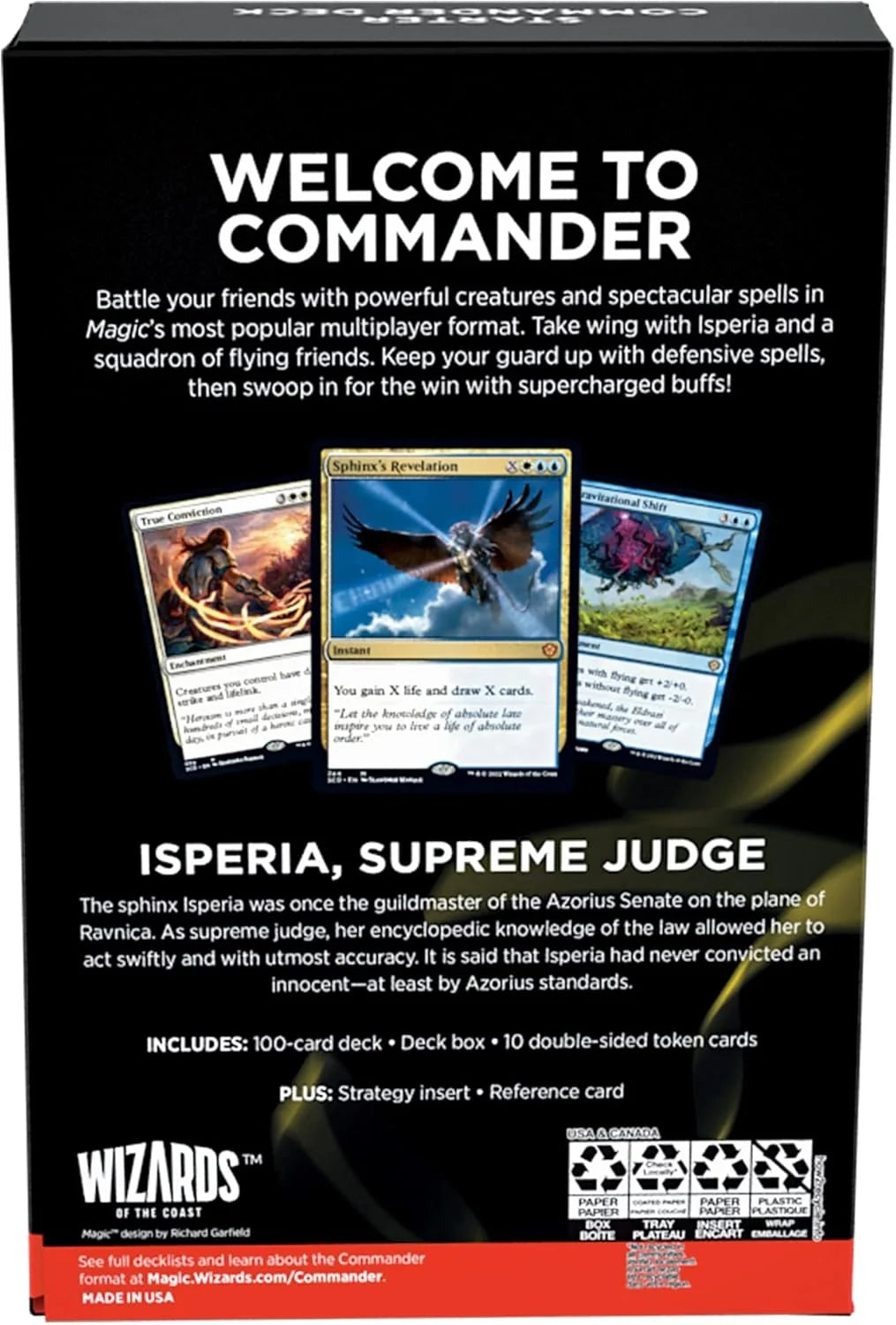 Magic MTG - Starter Commander Deck - First Flight (White-Blue) (Inglés)