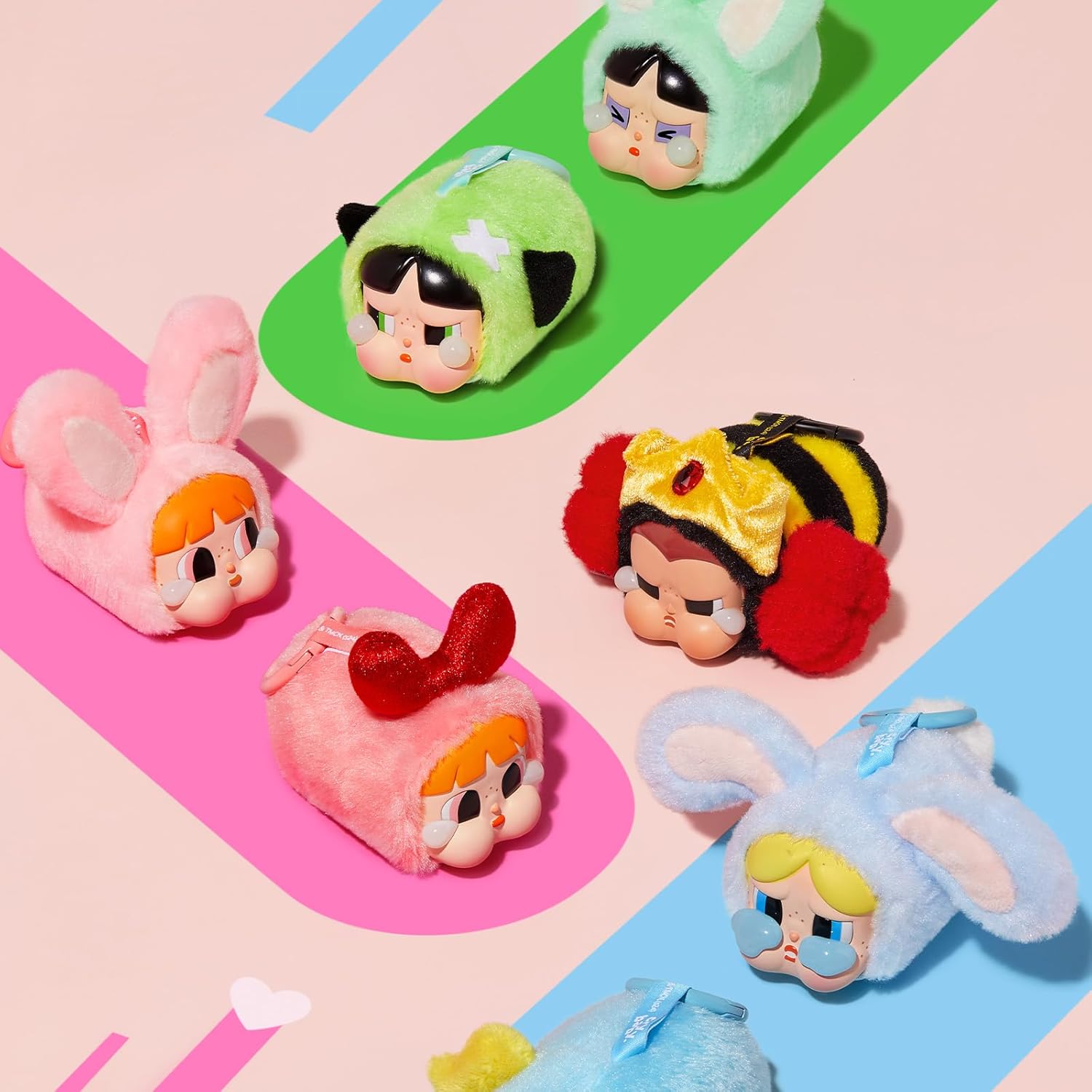 Pop Mart - Crybaby x Las Chicas Superpoderosas, Vinyl Face Plush, Caja misteriosa (Figura Sorpresa)