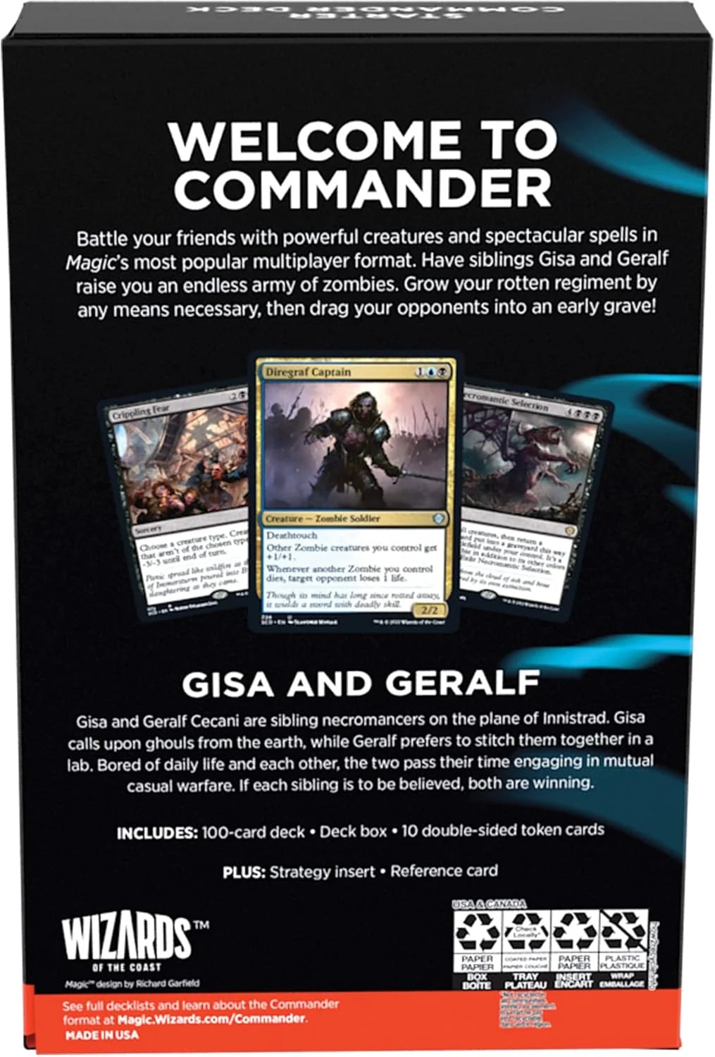 Magic MTG - Starter Commander Deck - Grave Danger (Blue-Black) (Inglés)