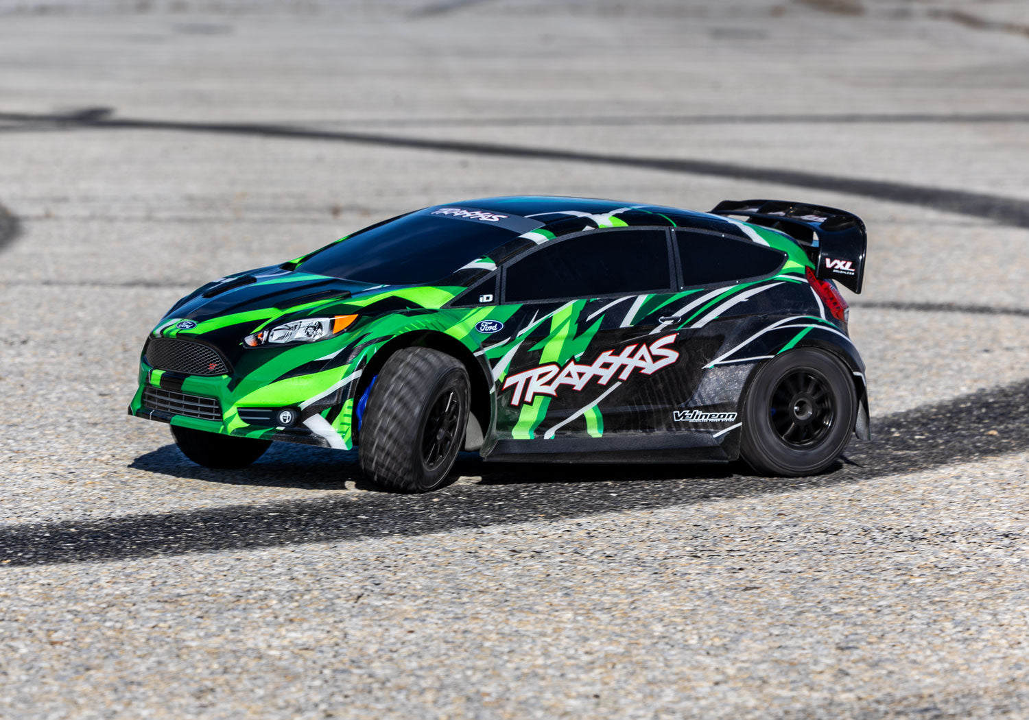 Traxxas - Ford Fiesta ST 4x4 VXL Brushless 1/10 RTR AWD Rally Car w/TQi 2.4GHz Radio & TSM, Verde