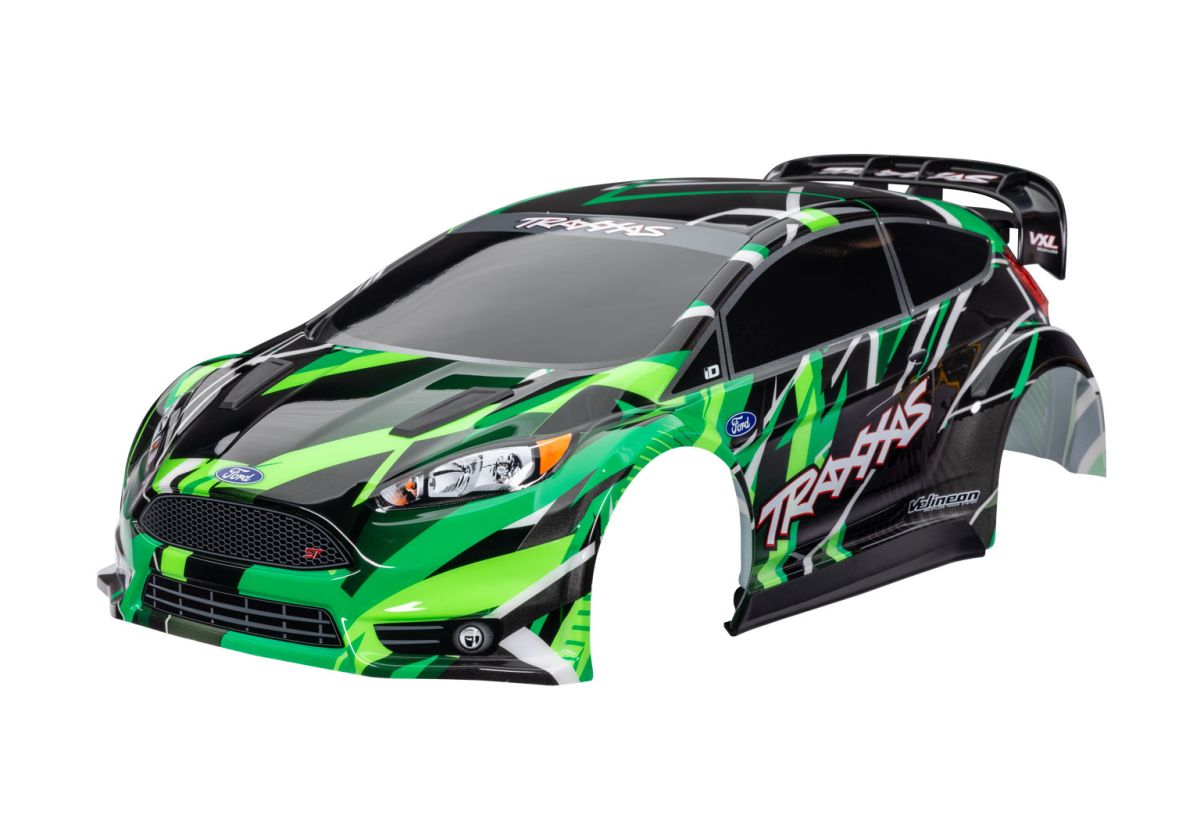 Traxxas - Ford Fiesta ST Rally Green Clipless Body