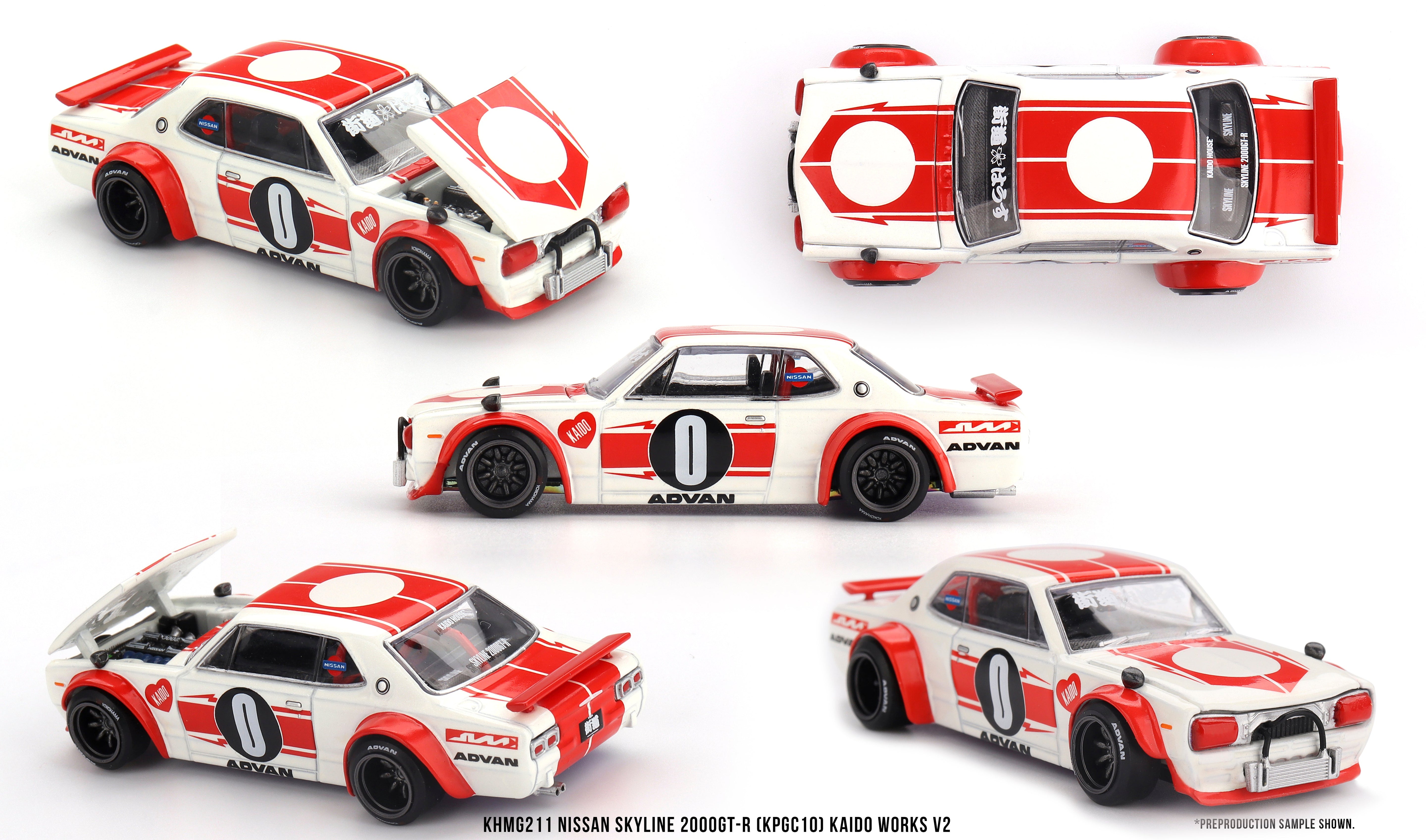 Mini GT - Nissan Skyline 2000GT-R (KPGC10) Kaido Works V2 1/64