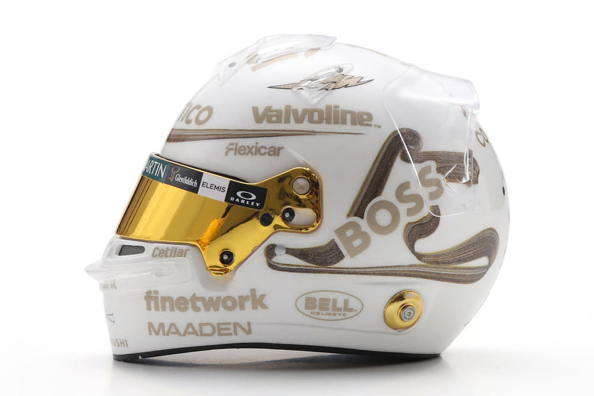 Spark - Casco Aston Martin Aramco Formula One Team - Fernado Alonso - Chinese GP 2025, escala 1:5
