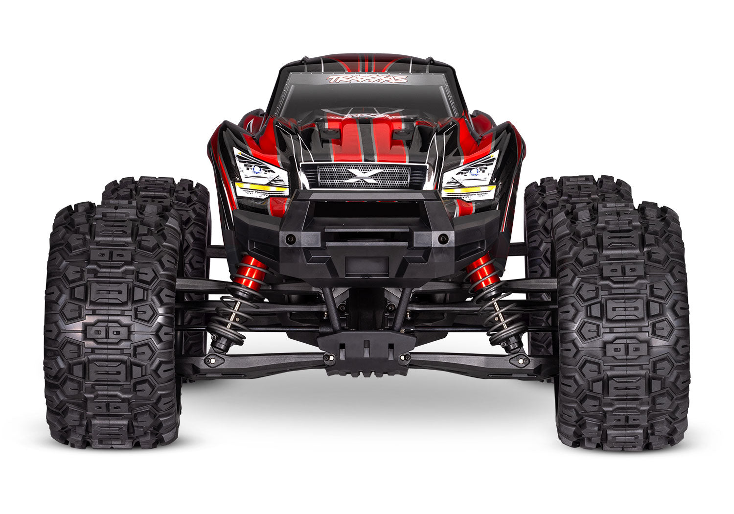 Traxxas - X-Maxx 8S 1/6 4WD Brushless RTR Monster Truck w/2.4GHz TQi Radio, TSM & Belted Tires, Roja