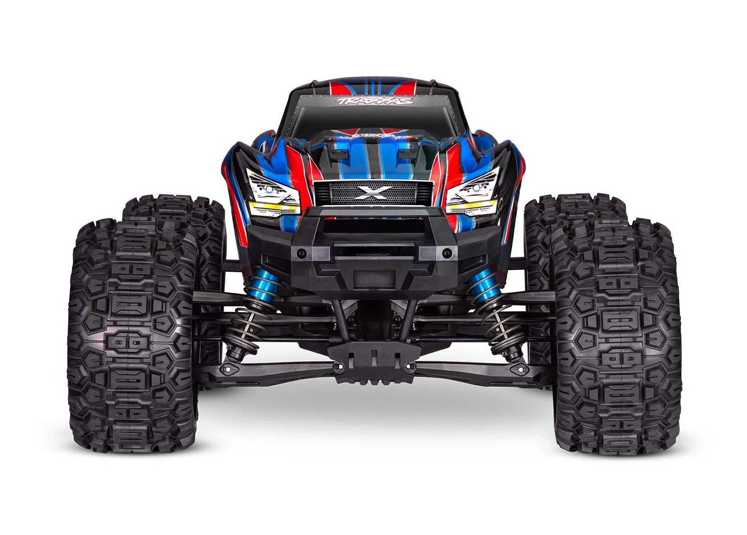 Traxxas - X-Maxx 8S 1/6 4WD Brushless RTR Monster Truck w/2.4GHz TQi Radio, TSM & Belted Tires, Azul